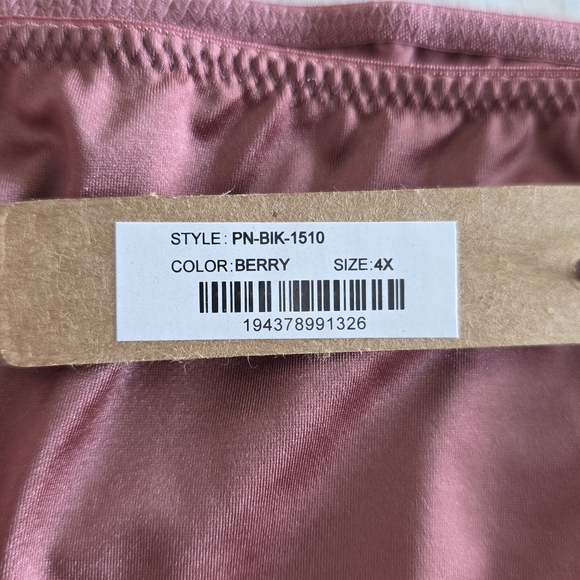 2pcs SKIMS Stretch Satin Bikini Berry 4X NWT - Picture 6 of 14
